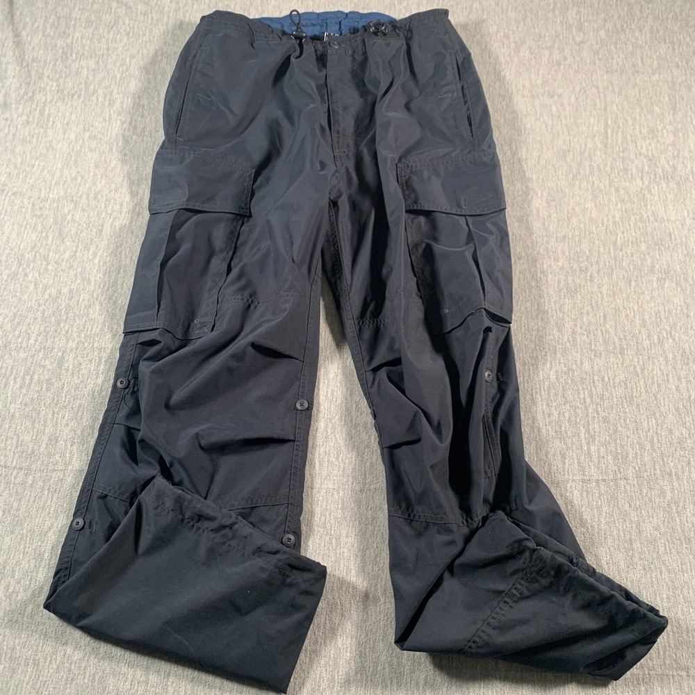 GAP Cargo Pants Mens Medium Navy Blue‎ Pockets Polyester